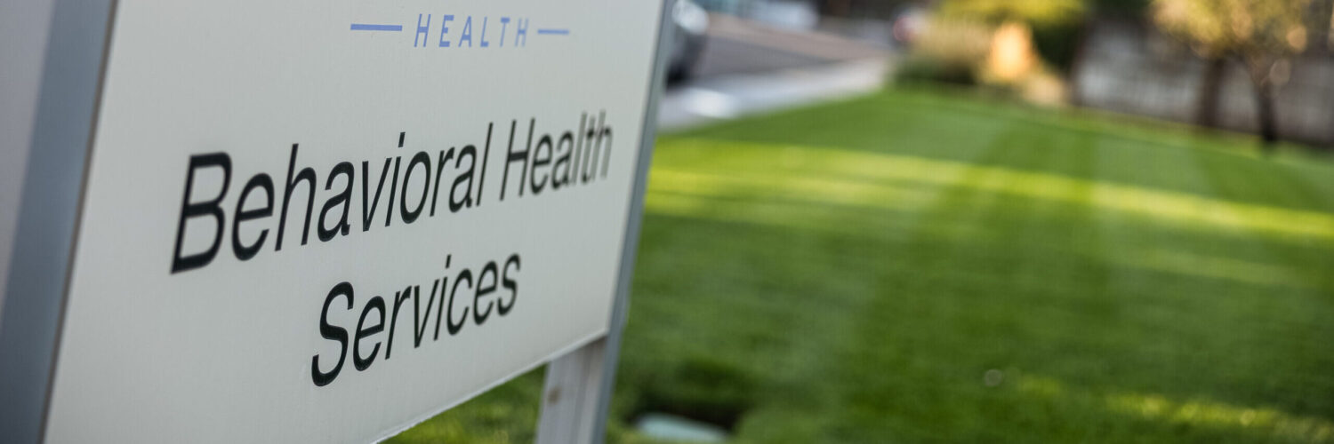 Carson Tahoe Health Behavioral Health Services sign displayed outside a facility on the campus.