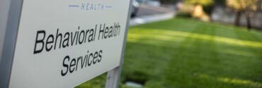 Carson Tahoe Health Behavioral Health Services sign displayed outside a facility on the campus.