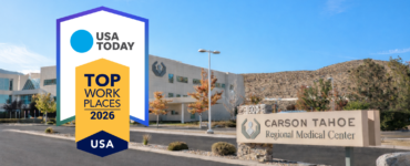 Carson Tahoe Regional Medical Center with USA TODAY Top Workplaces 2026 badge displayed