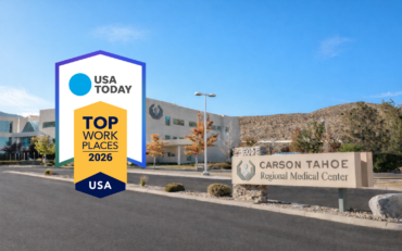 Carson Tahoe Regional Medical Center with USA TODAY Top Workplaces 2026 badge displayed
