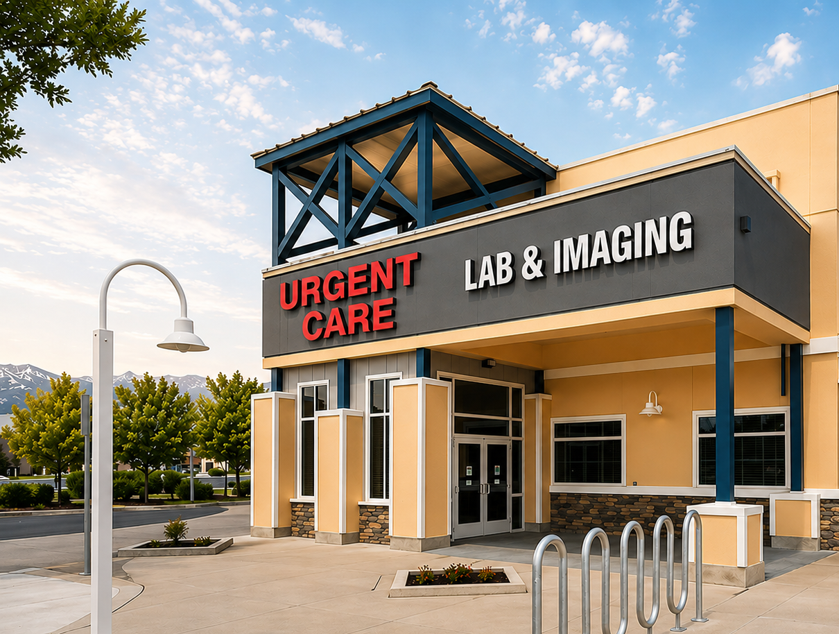 Exterior view of Carson Tahoe Health’s Minden Urgent Care and Lab & Imaging facility located in Douglas County, Nevada.