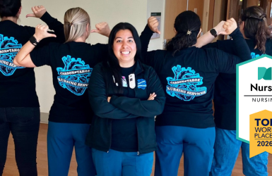 Carson Tahoe nurses with 2026 Top Workplace for Nursing award