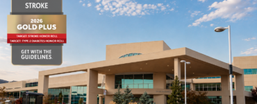 Carson Tahoe Regional Medical Center with American Heart Association Gold Plus stroke care award badge