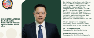 Dr. Nathan Ho – Nevada Appeal Best of Carson City 2026 Best Medical Specialist