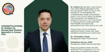 Dr. Nathan Ho – Nevada Appeal Best of Carson City 2026 Best Medical Specialist
