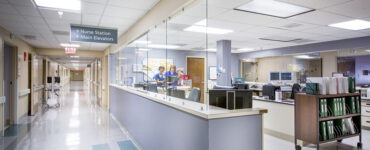 Nurse station at the Carson Tahoe Continuing Care Hospital.